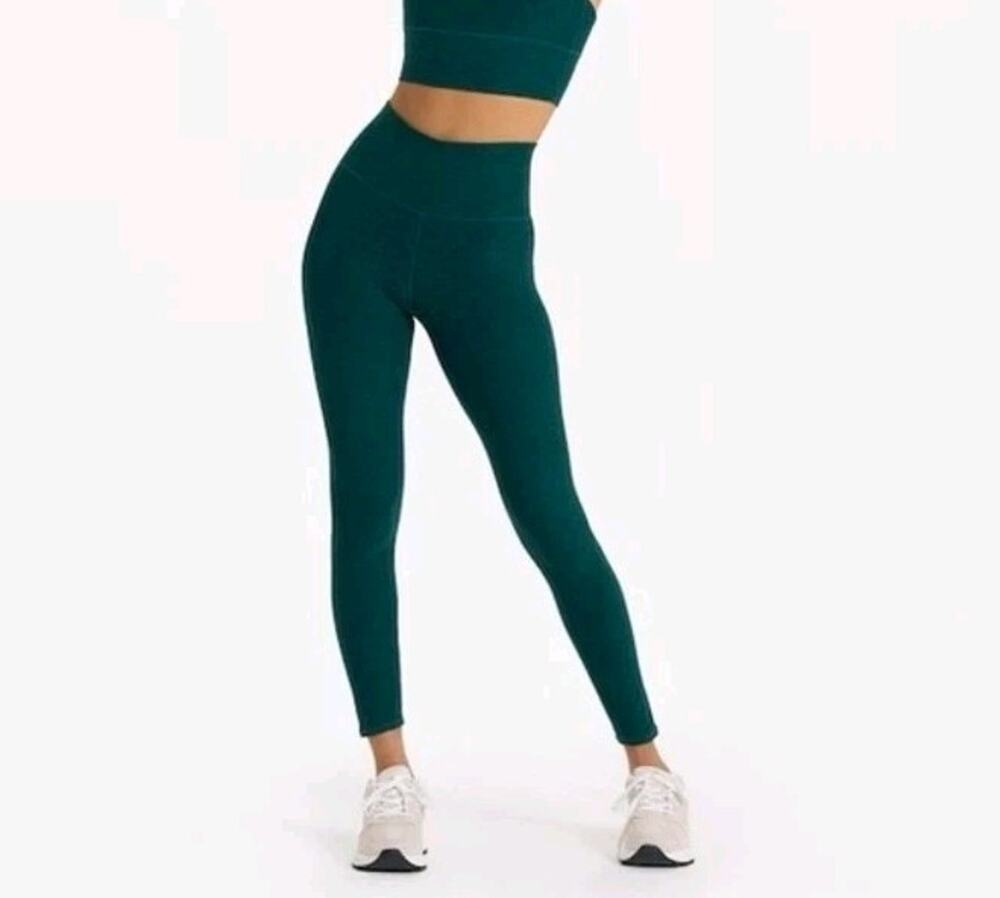 Vuori Clean Elevation Leggings XS Jade Heather Green DreamKnit High Rise